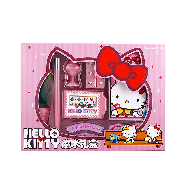 Новый набор для магических трюков hello kitty, игрушки для магических трюков, лучший подарок для детей, игрушки для выступлений на сцене