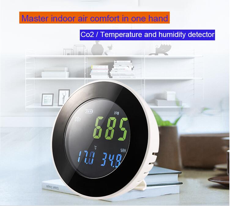 2020 XINTEST Новый HT-501 цветной дисплей температуры влажности CO2 Регистратор