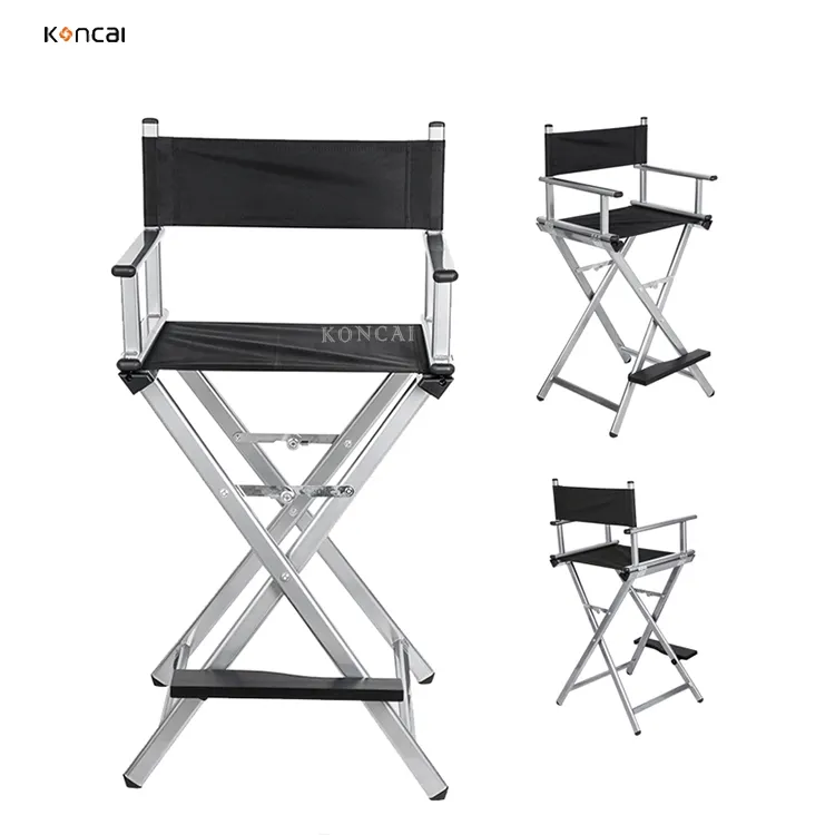 L'Oréal direct supplier Lightweight Black aluminum custom makeup chair, salon makeup chair, professional design for the cosmetic or hairdressing salon