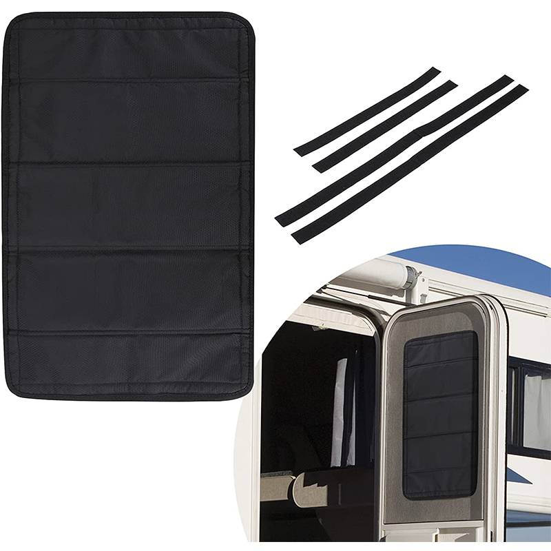 RV Door Window Shade Cover Travel Trailer Window Coverings Camper Motorhome Sunshade Privacy Screen Sun Blackout UV Rays Covers