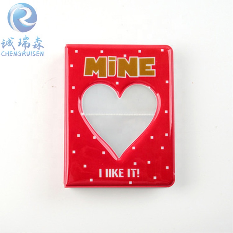 Custom Kpop mini Star Tickets Collection Albums binder photocard album Hollow out small love style transparent photocard holder