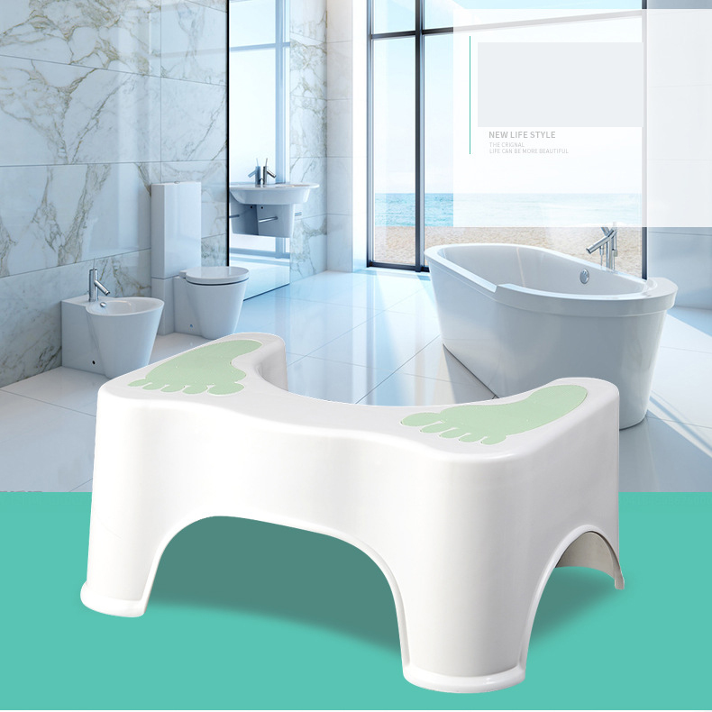 Safe convenient childrens bathroom ABS material foot pad toilet stool