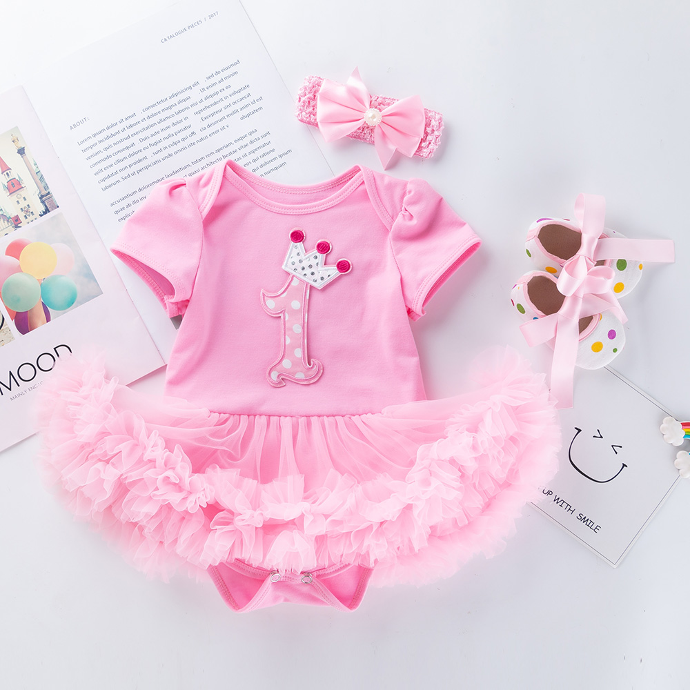 Летнее платье принцессы с коротким рукавом, дизайнерское детское платье Onsie, комбинезоны, кружевное платье для девочек, пушистая балетная юбка-пачка, Детский комплект из юбки-пачки