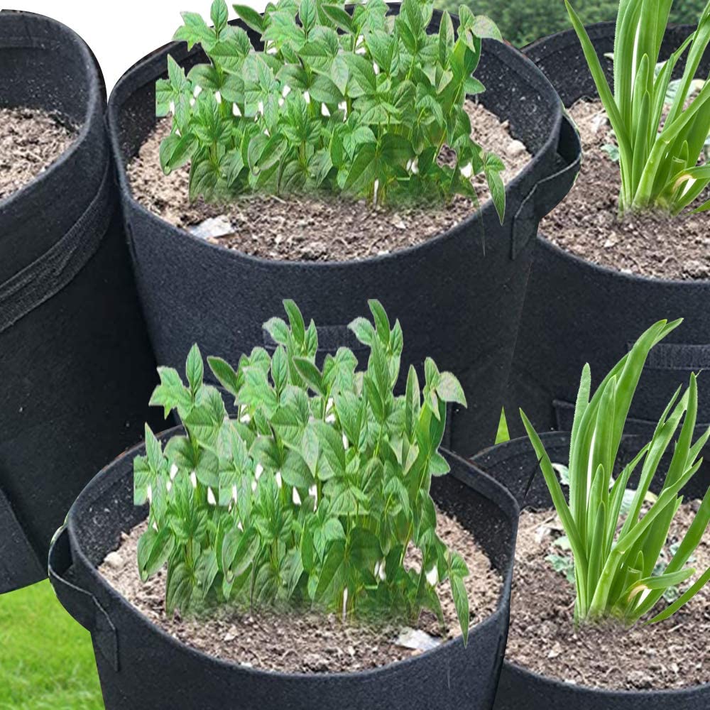 non woven fabric pots cloth bags open side felt geotextile grow bamboo nonwoven bag