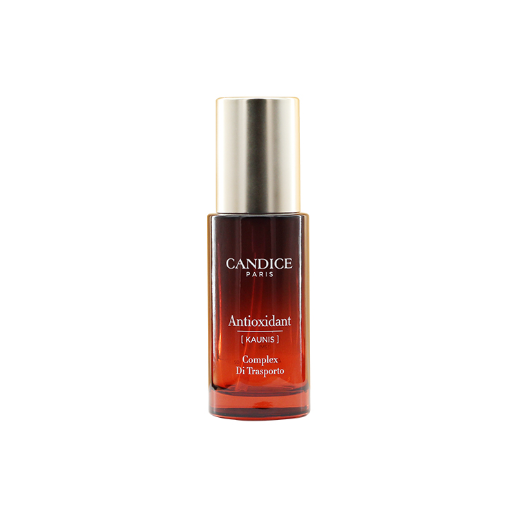 Custom Color Luxury 40ml Press Pump Essence Glass Bottle Foe Cosmetic Package