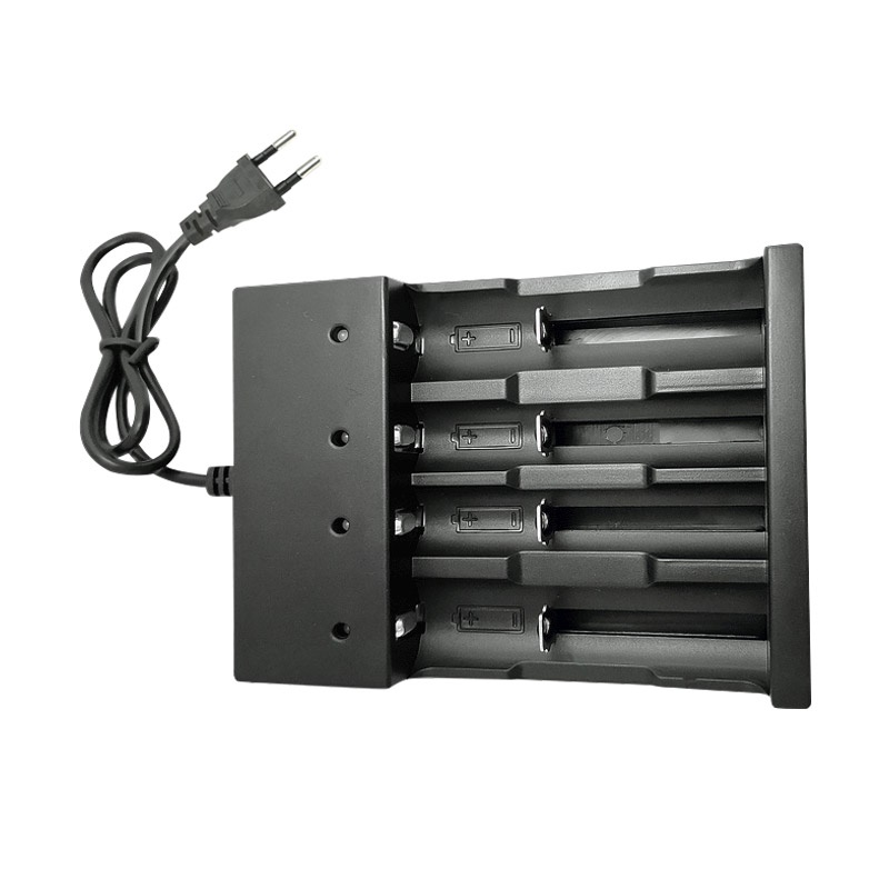 PUJIMAX Universal 4Slots Rechargeable Battery Charger For Liion Batteries For 18650 26650 26500 21700 Li-ion Batteries Charge