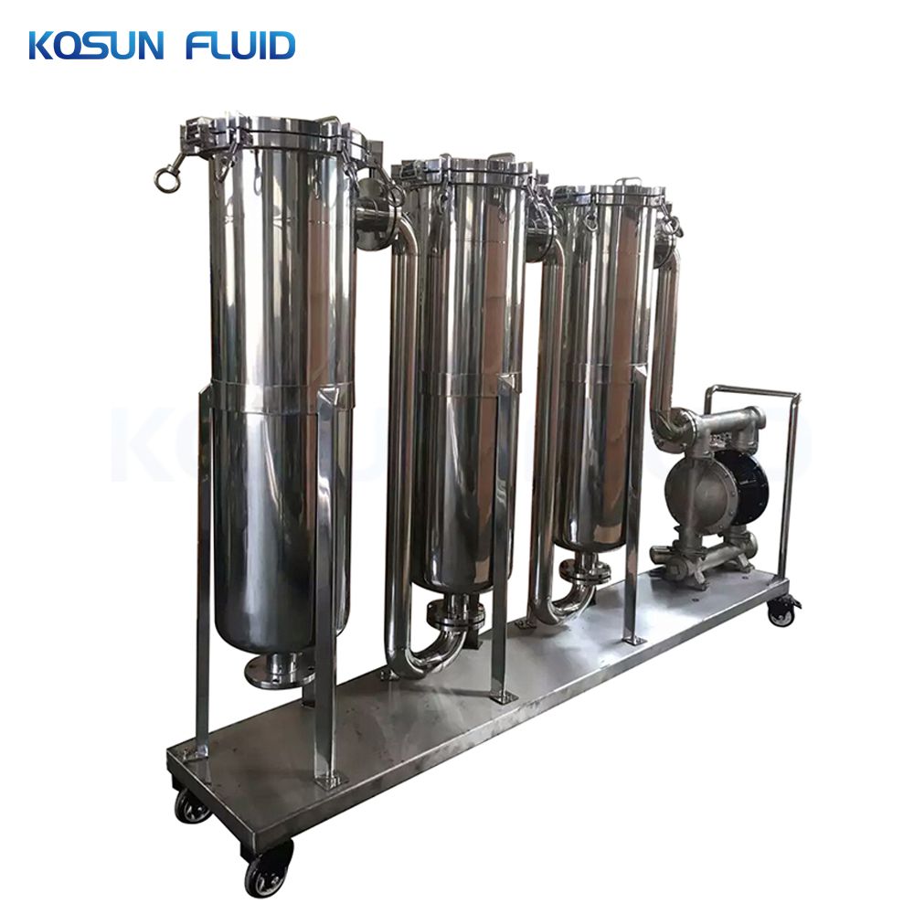 KOSUN Milk Filtration System Filter Bag Stainless Housing