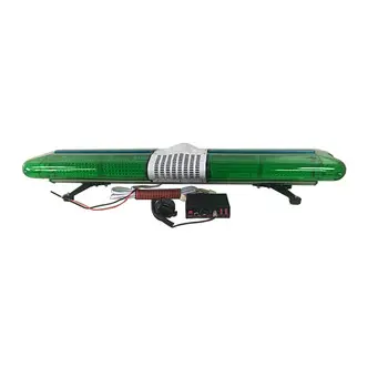 DC 12V 1.2m Full-size Green Led Flash Warning Light Bar Suitable For Special Headlights