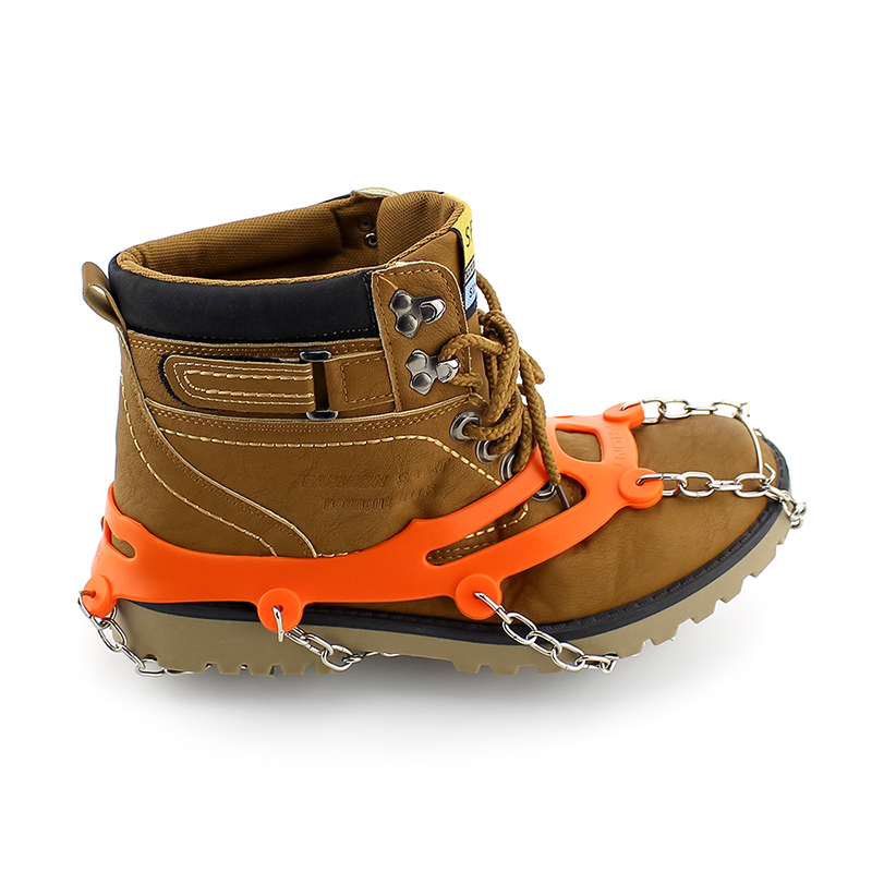 Crampons Microspikes Traction Cleats Ice Snow Grips Ice Cleats with 10 Spikes for Walking, Jogging, Climbing and Hiking on Snow