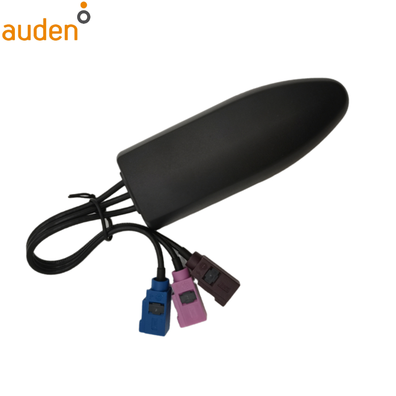 High gain combo Navigation antenna Magnet+Adhesive with RG174 cable Fakra connector 4G+DIV+GPS 3 in 1 combination antenna