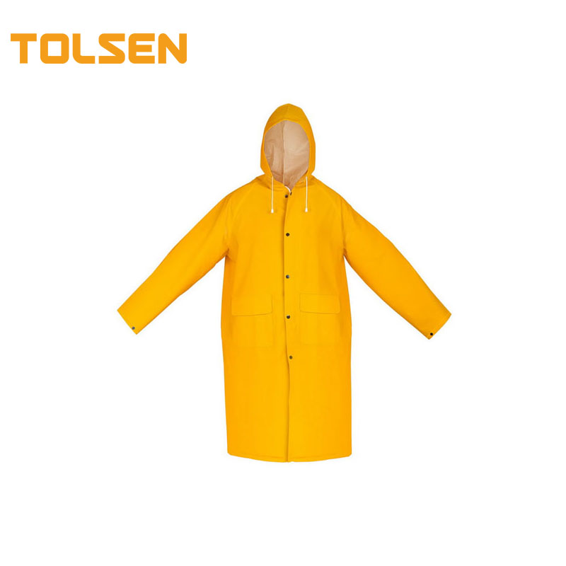 TOLSEN 45096 Yellow Pvc Motorcycle Waterproof Raincoat