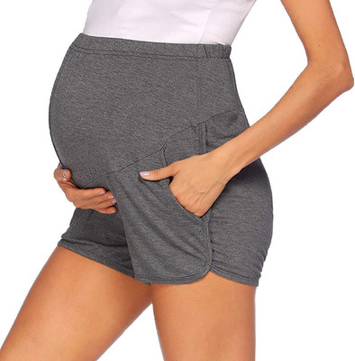 F11417A Maternity Wear For Summer Panties Pregnant Wholesale High Waist Maternity Shorts