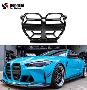 CSL Style ABS Material Grill For BMW G80 M3 G82 G83 M4 Bumper Kidney Mesh Grille Grill 2020+