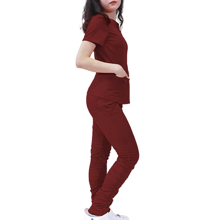 Cheap Stylish Nurse Uniforms Plain Scrubs With Jogger Fashion Scrubs Stack Medical Uniform Scrubs