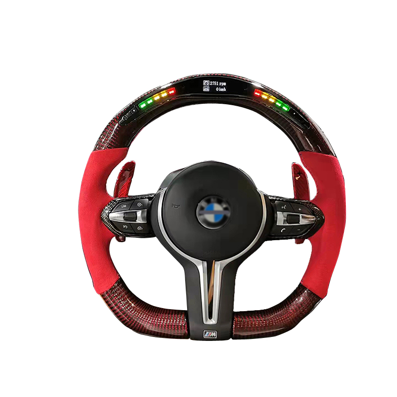 Светодиодный руль из углеродного волокна, индивидуальное обновление для BMW всех диапазонов, F22, F32, F36, X3, X5