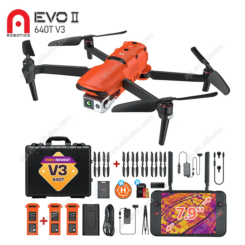 Autel Robotics EVO 2 Dual 640T V3 Rugged Bundle 8k Camera Thermal Drone Autel Drones With Camera Autel EVO 2 Dual 640T V2