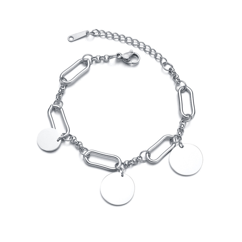 customized tennis bracelet for women high quality stainless steel charm bracelet best selling woman bracelet stainless steel