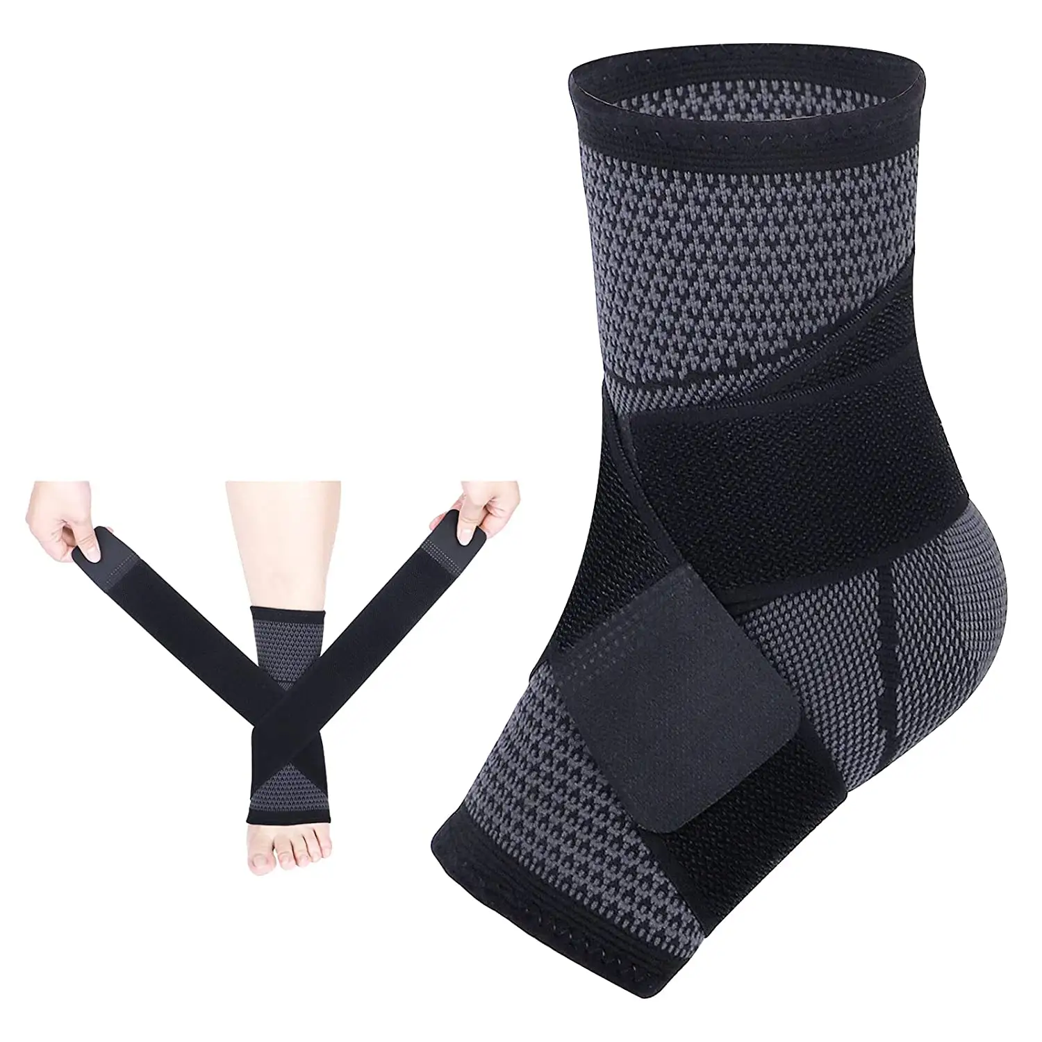 3D Pressurized Bandage Ankle Support Wrist Sports Gym Badminton Ankle Brace Protector Foot Strap Sleeves Belt Elastic