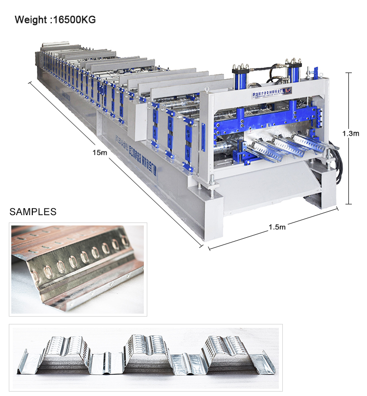Factory supply automatic floor profile plate deck building roll forming machine in china