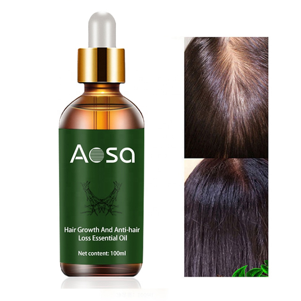 OEM Plant Extracts Hair Regrowth Essence Treatment Herbal Anti Hair Loss Boosting Hair Growth Serum Oil