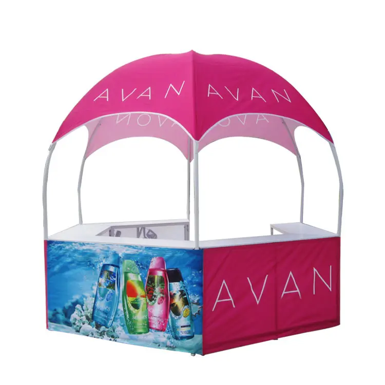 Custom Logo Hexagon Booth Tent  Display Kiosk Tent Activity Event Promotion Dome Tent