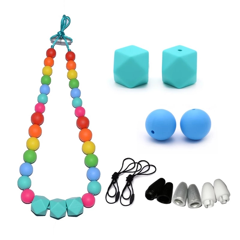 Silicone Beads Baby Baby Teething Nursing Necklace Pendant Beads