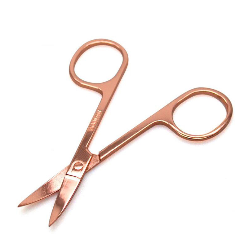 Free Shipping 3 colors False Lashes Eyebrow Scissors Stainless Steel Private Label