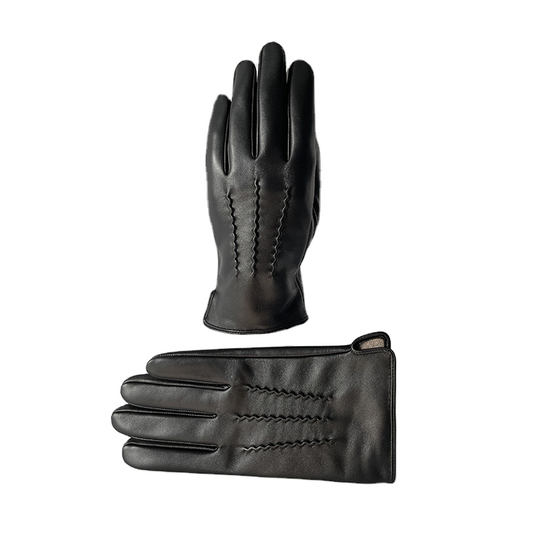 BSCI Manufacturer Custom Touch Screen Sheepskin Men Best Leather Gloves For Winter