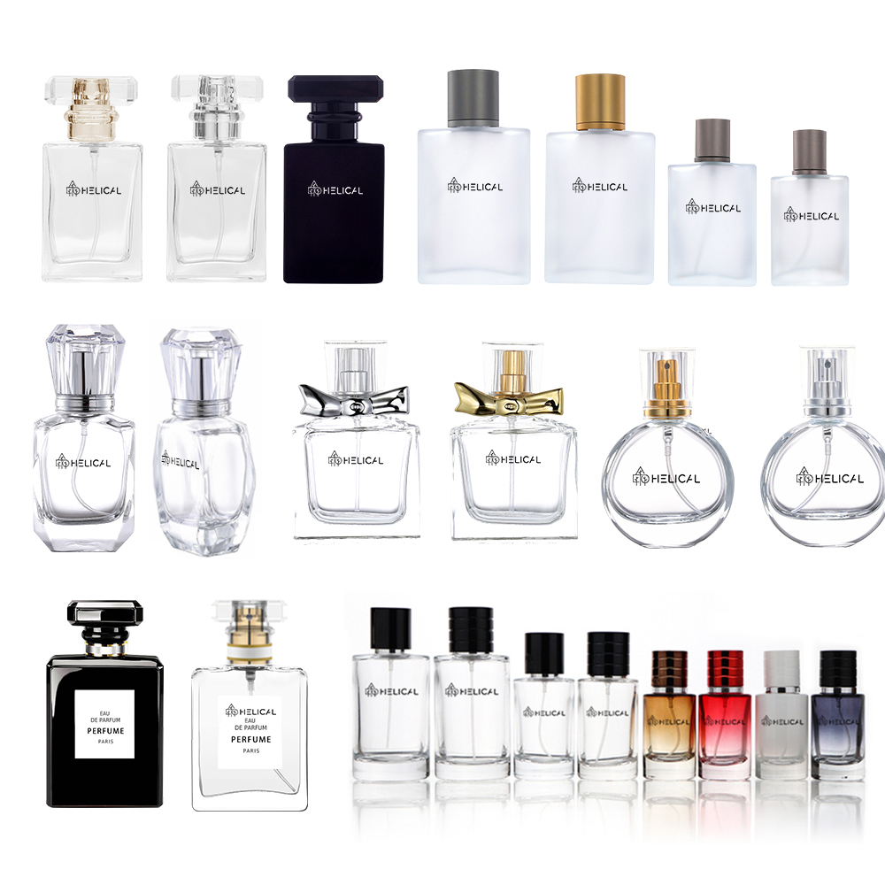 Small Batch Customization Various Curved Surface Perfume Bottle, Customized Packaging And Logo Printing Plastic Glass Bottle