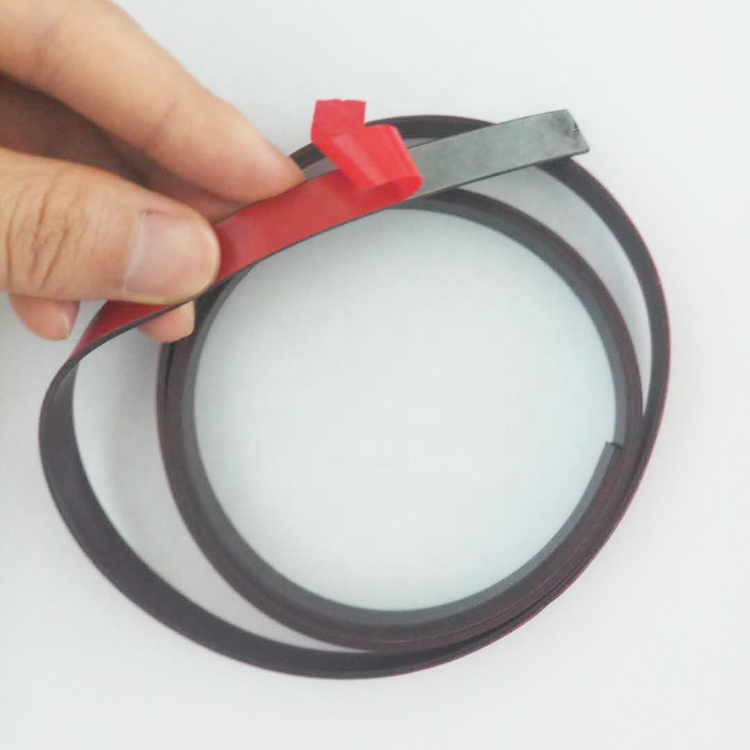 High quality strong force adhesive flexible magnetic strip tape