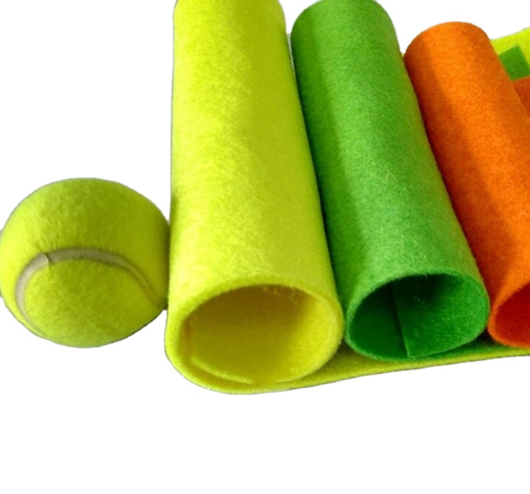 Non-woven 3mm thick tennis felt cloth polyester chemical fiber felt tennis ball material