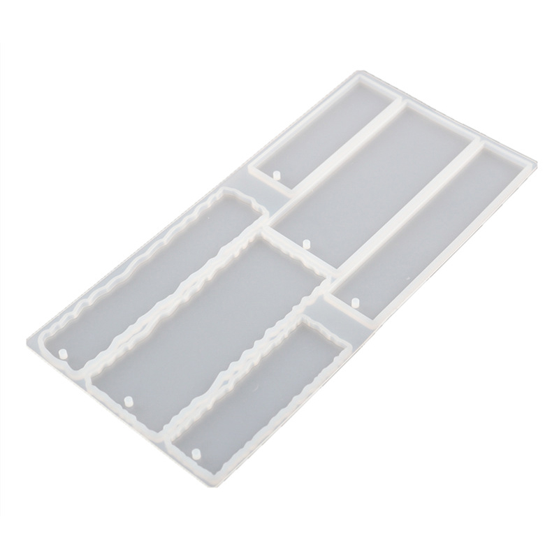 Wholesale Creative Rectangle Resin Kit Diy Bookmark Mold Epoxy Silicone Kit Glue Silicone Molds for Bookmark Making Mold