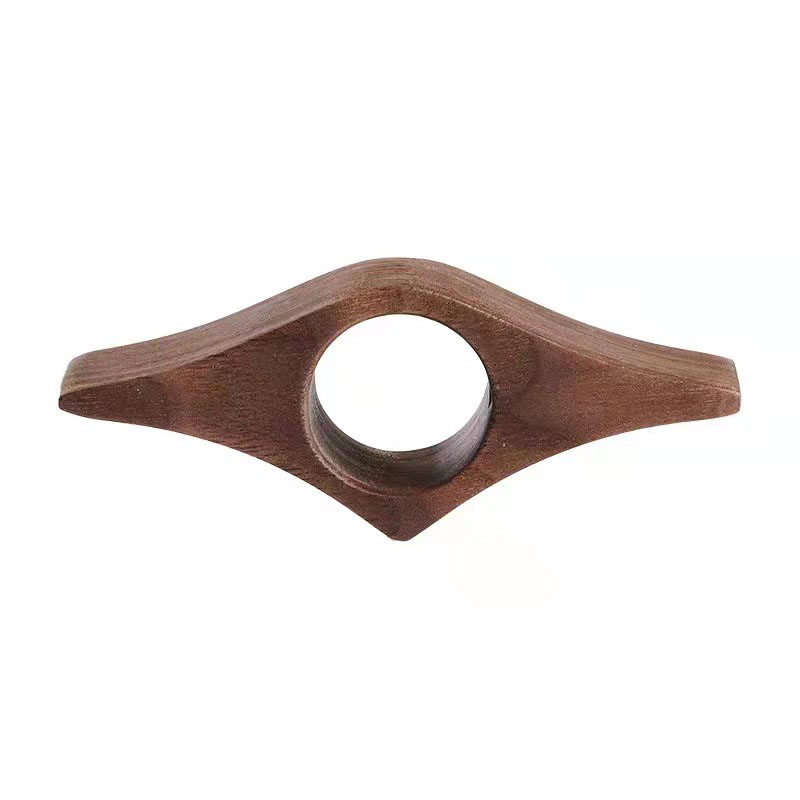 Logo Customized Handmade Walnut Wooden Book Page Holder Thumb Bookmark for Book Accessories