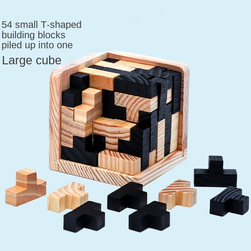 2021 hot Sale Ming Lock burr puzzle wooden educational toys for relieve stress