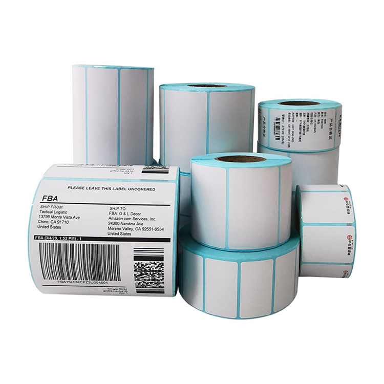 70*40High Quality Price Waterproof Oil Proof Scratch Proof White Thermal Sticker Labe Three Anti-adhesive Stickers