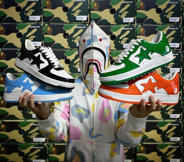 Wholesale Designer Bapesta Platform Shoes Mens Sneakers 2021 Man White Male Sneaker Manufacturer Original Sneaks Bapesta Shoes