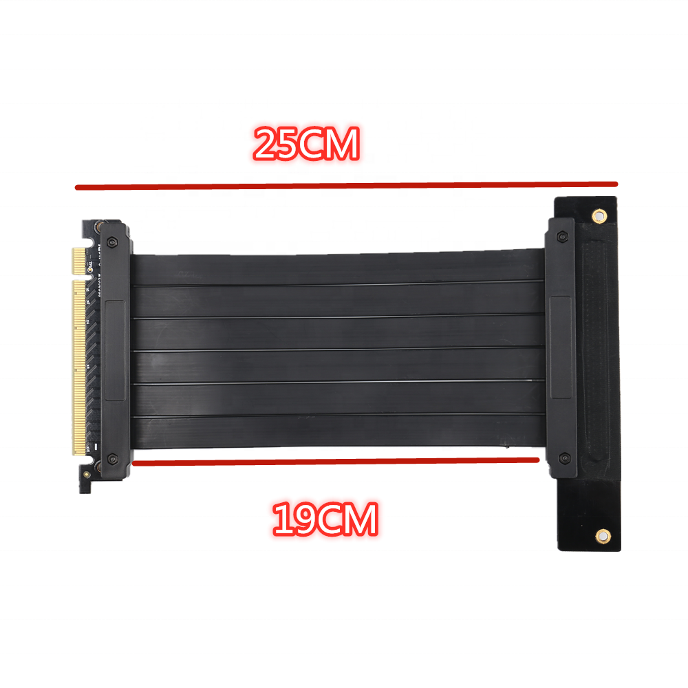 Скоростная Плата расширения PCI Express PCI-E 3,0x16, гибкий Удлинительный кабель 90 градусов для Comput