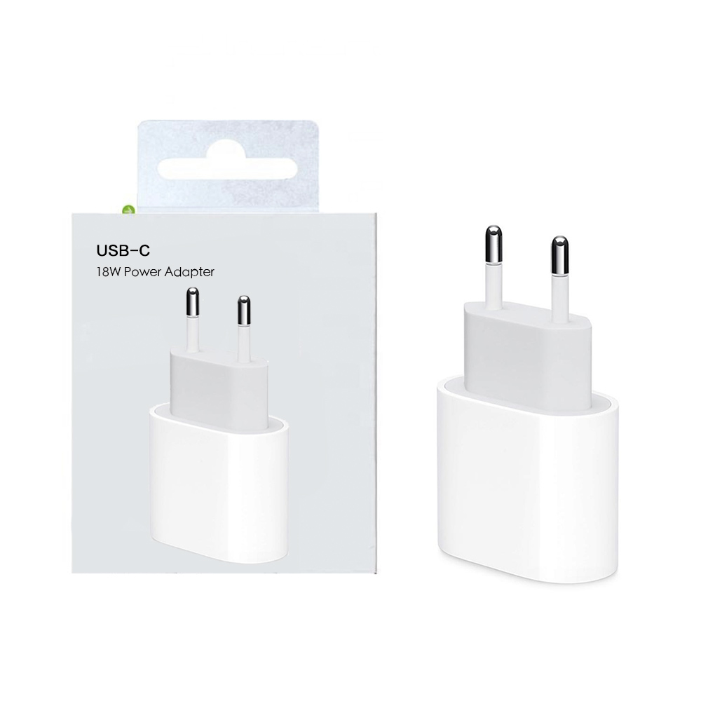 Новый 20 Вт 18 Вт Type C зарядное устройство с европейской вилкой USB-C адаптер питания PD USB порт USB-C для быстрой зарядки для Apple iPhone, для ipad pd 18W кабель