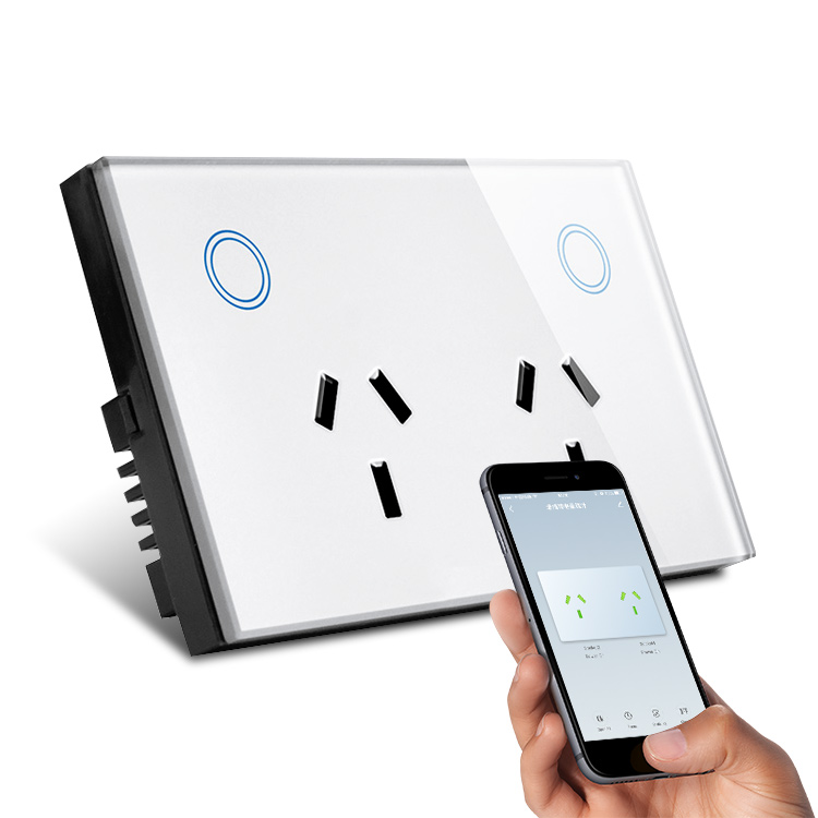 Zoray US EU AU Plug Intelligent Wifi Touch Switch Touch Wall Socket In Smart Home