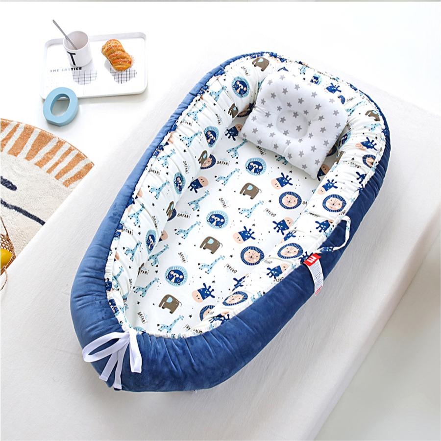 Portable Breathable Fiberfill Infant Travel Sleeping Cot, Cotton Crib, Newborn Lounger, Baby Nest для Kids, co Sleeper