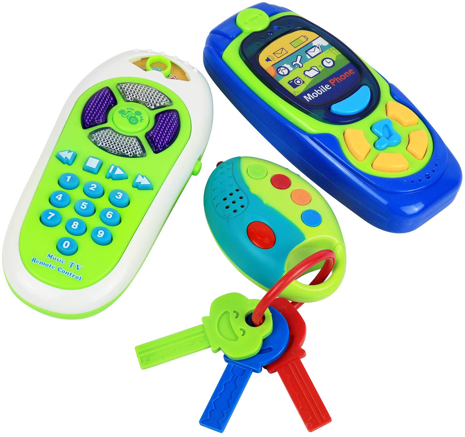 Infant educational toys/simulation electric remote control with light and music preschool educational toys