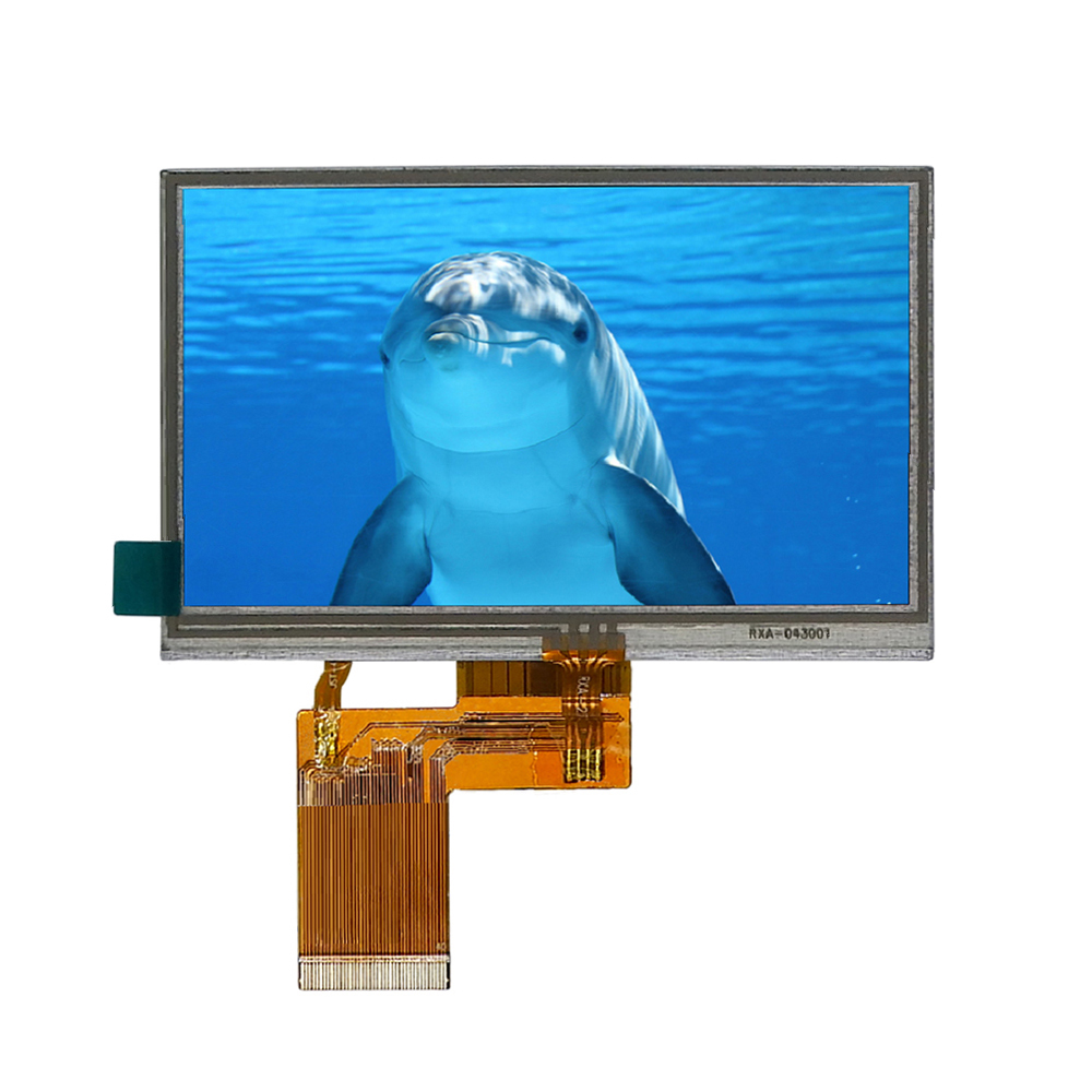 ЖК-модуль 4,3 дюйма, параллельный, RGB, 24 бит, цветной, TFT 480x272, ЖК-модуль с резистивным сенсорным экраном
