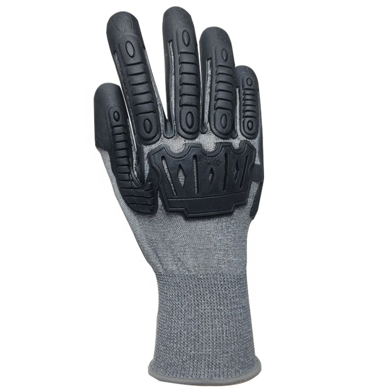 Construction gloves custom working safety Industrial Protection Guantes De TPE anti Impact luvas for mechanics China Factory