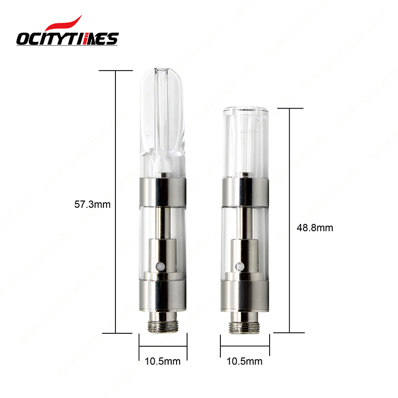 10.5*57.3mm ceramic coil empty 1ml cbd cartridge