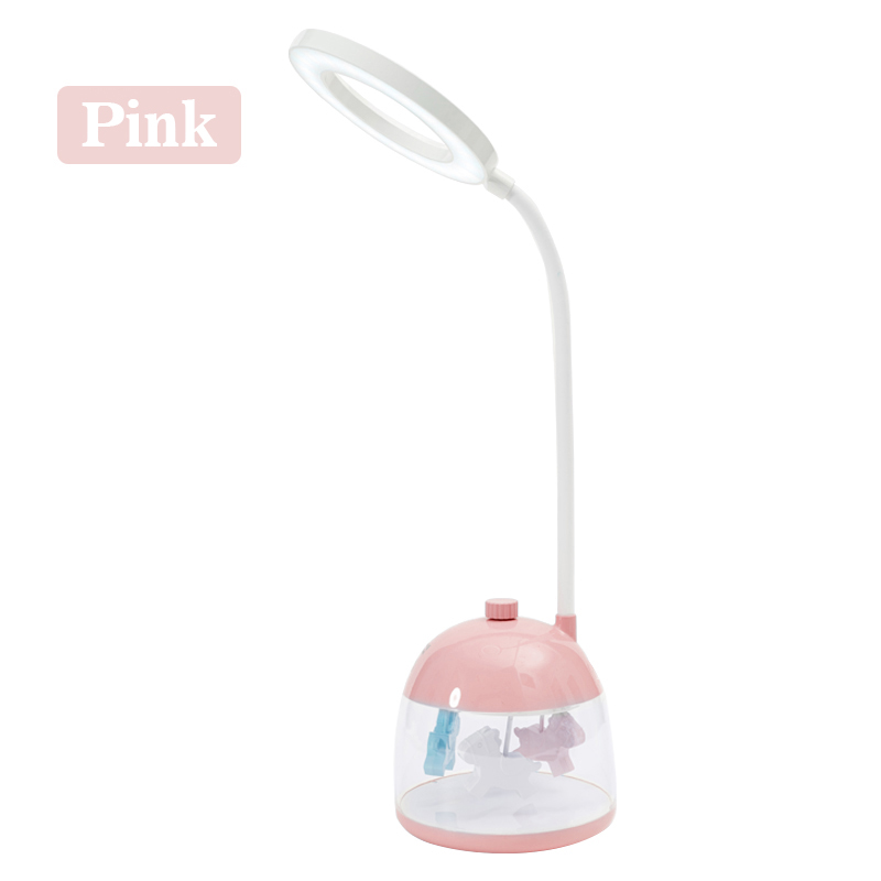 The new kids led table lamp with music box bed room light for children lovely learning table lamp