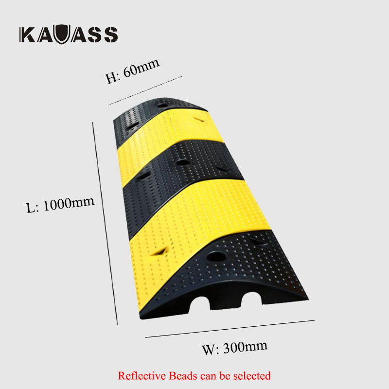 39,5*12*2,5 дюймов Heavy Duty 2 канала Резиновые Дорожного уличные лежачий полицейский