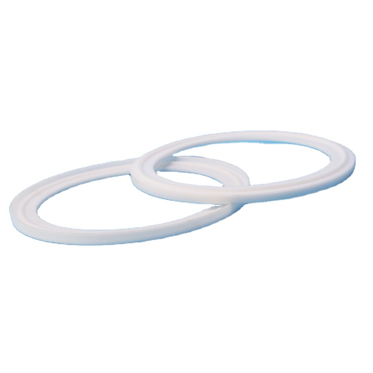 Factory sale various quick fitting joint of sanitary pipe ptfe three clamp sanitary gasket for valve tank container