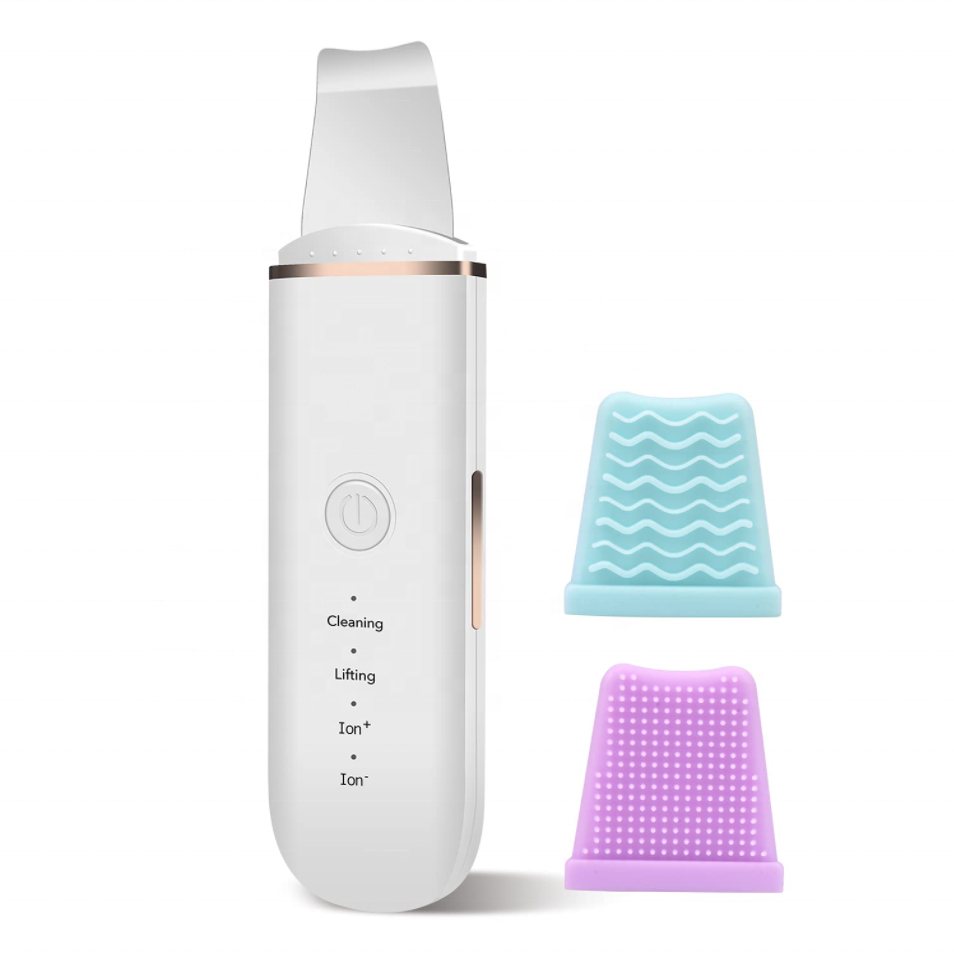 Private Label Comedones Extractor for Facial Deep Clean Blackhead Remover Pore Cleaner with 4Modes Skin Facial Scrubber Spatula