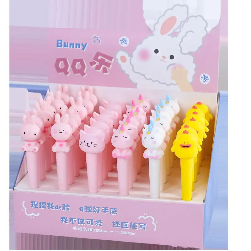 Children stationery creative cute cartoon neutral signature pen refill can replace student gifts