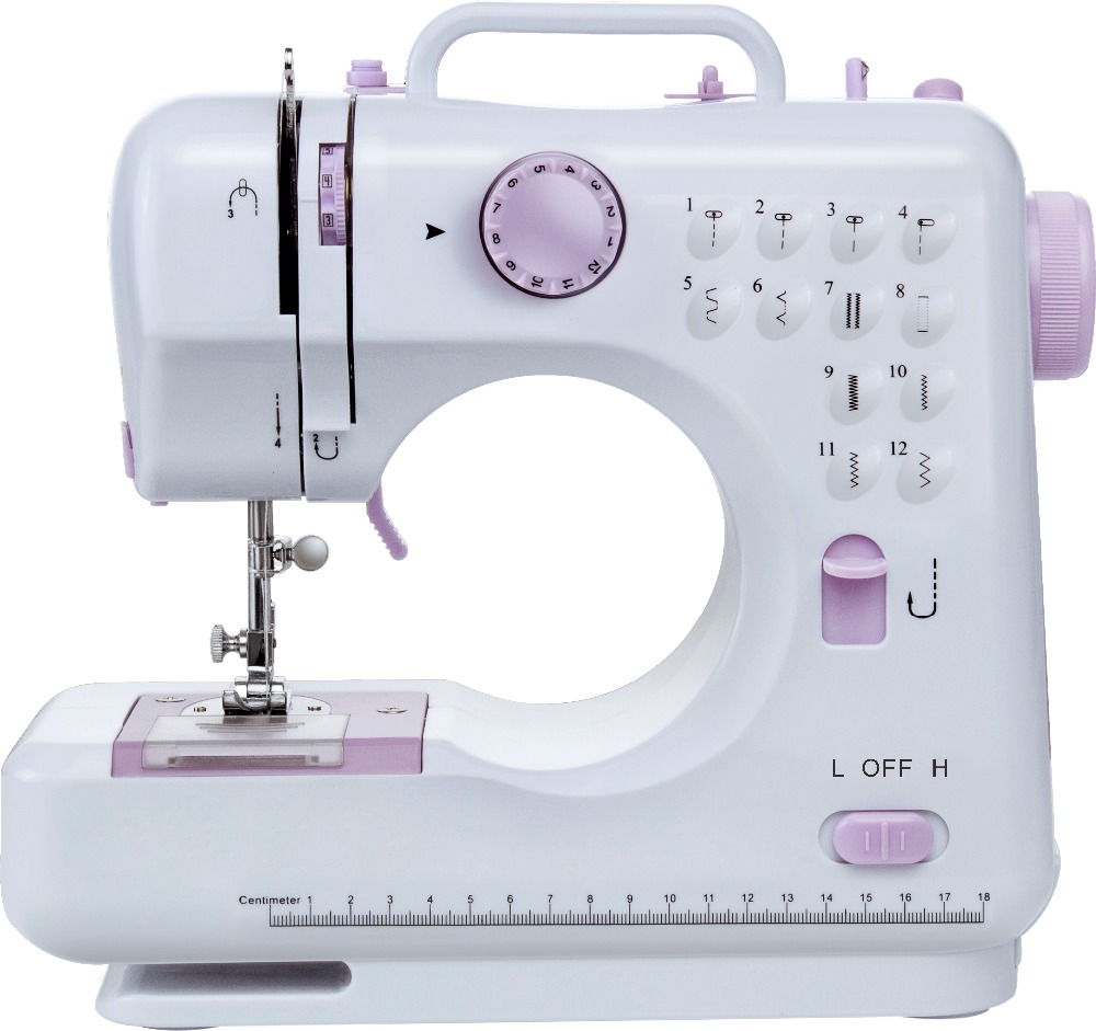 YTK-SM505 12 stitches Mini household cloth Sewing Machine with button hole sewing maquina de coser guangzhou factory price
